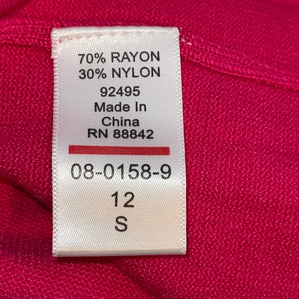 ROAMAN’S VIBRANT PINK CROPPED KIMONO SLEEVE CARDIGAN SIZE 12 - Picture 4 of 4